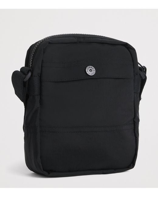 Stone Island Black Coated-Nylon Logo Cross-Body Bag for men