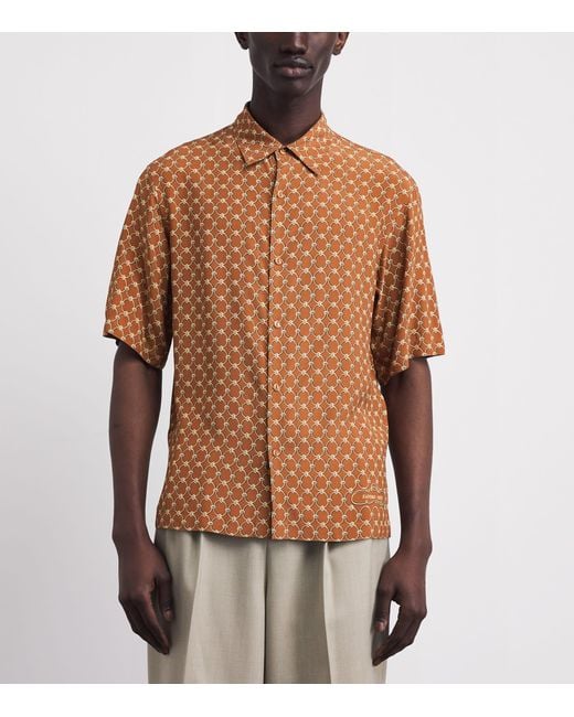 Sandro Brown Link-Print Shirt for men