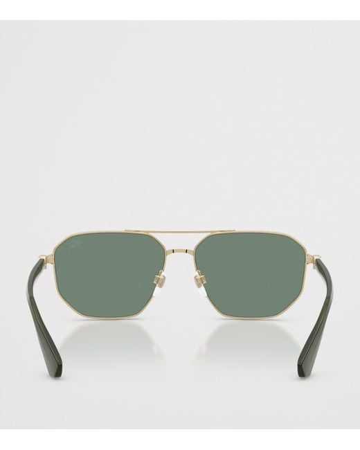 Burberry Gray Pilot Sunglasses for men