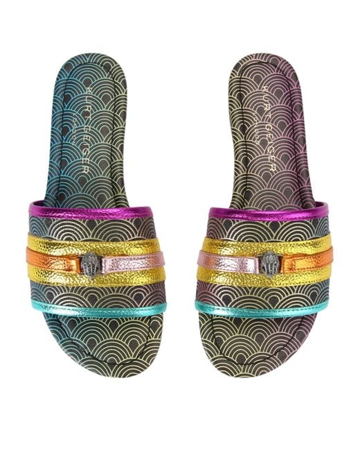 Kurt Geiger Green Southbank Slides