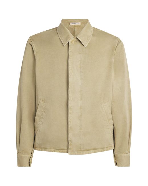 Auralee Natural Cotton Garment-Dyed Jacket for men