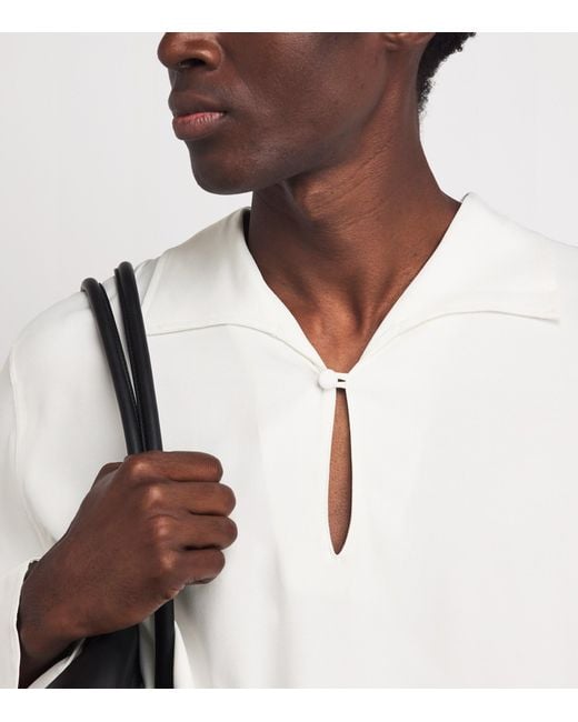 Sandro White Tunic-Effect Shirt for men