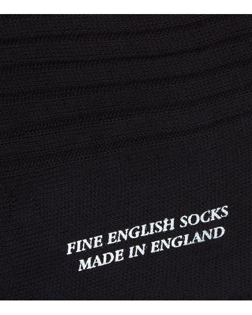 Pantherella Black Cashmere Knightsbridge Socks for men