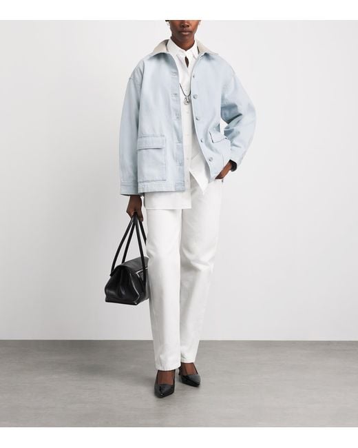 Agolde Blue X Maria Mcmanus Oversized Field Jacket