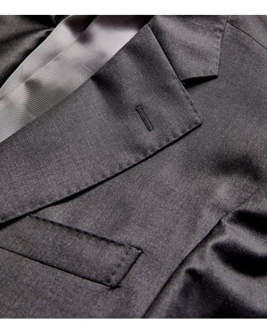 Corneliani Gray Virgin Wool 2-Piece Suit for men