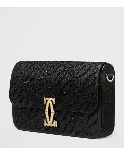 Cartier Black Mini C De Chain Bag