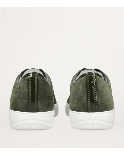 Lanvin Green Leather-Suede Dbb1 Sneakers for men