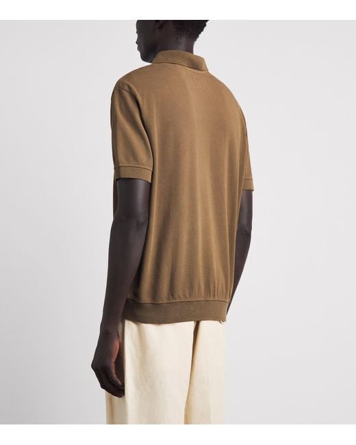 Citizens of Humanity Brown Cotton Polo Shirt for men