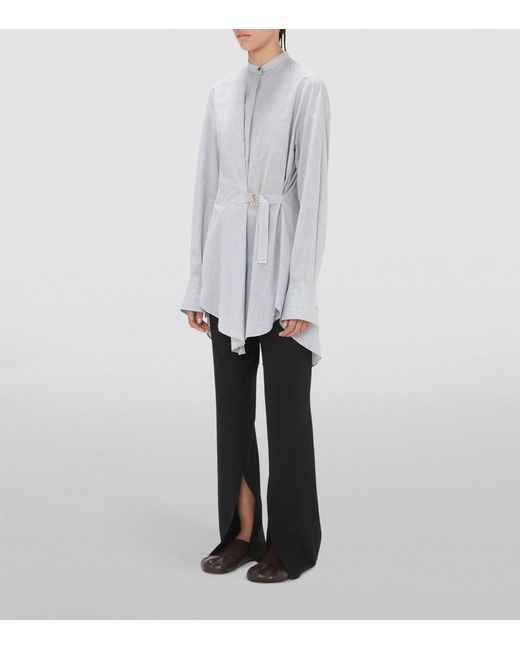 J.W. Anderson Gray Long-sleeve Twisted Shirt