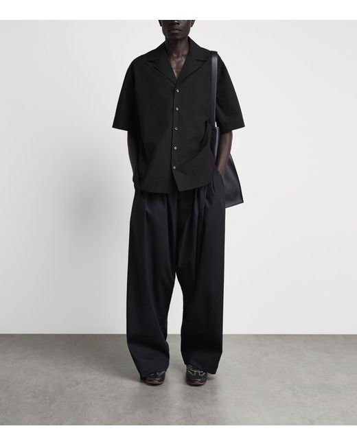 Won Hundred Black Cotton Desmond Shirt for men