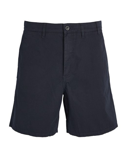 Norse Projects Blue Cotton Twill Shorts for men