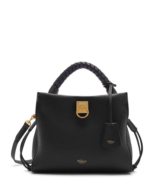 Mulberry Black Small Leather Iris Shoulder Bag