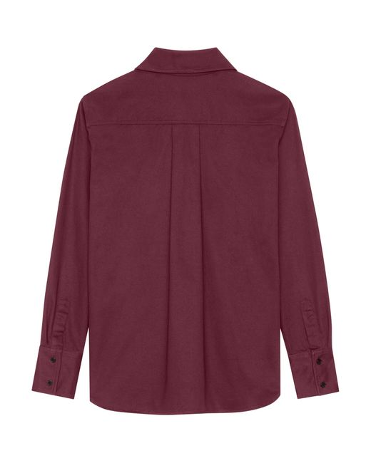 Saint Laurent Purple Cotton Shirt