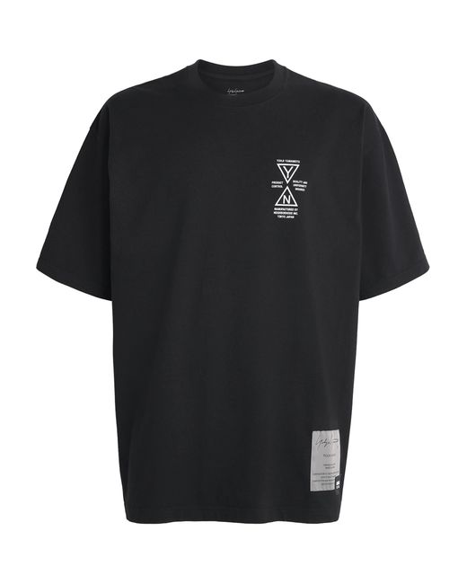 Yohji Yamamoto Black X Neighborhood Cotton Graphic T-Shirt for men
