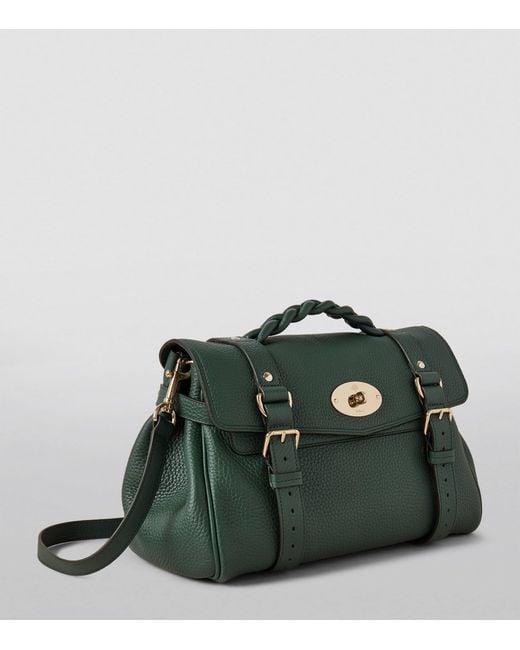 Mulberry Green Leather Alexa Cross-Body Bag