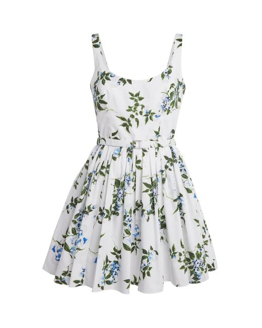 Emilia Wickstead White Organic Cotton Eglantine Mini Dress