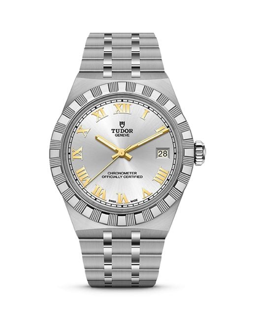 Tudor Metallic Royal Stainless Steel Watch
