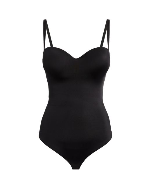 Wolford Black Mat De Luxe Form Bodysuit