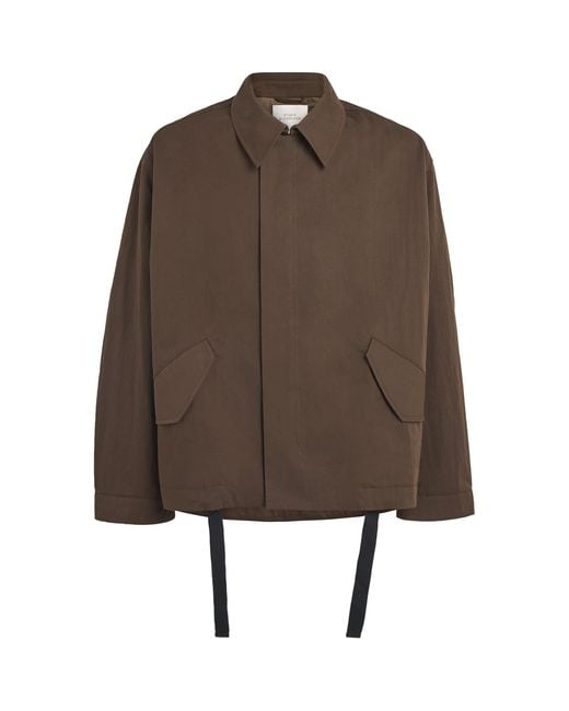 Studio Nicholson Brown Cotton-Blend Anorak Jacket for men