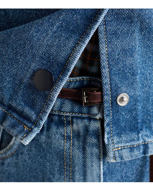 Prada Blue Denim Cropped Shirt