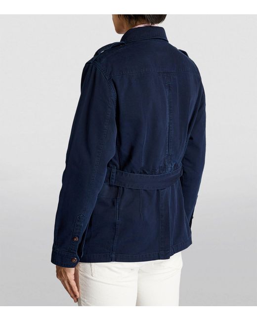 Polo Ralph Lauren Blue Safari Belted Cotton-twill Jacket X for men