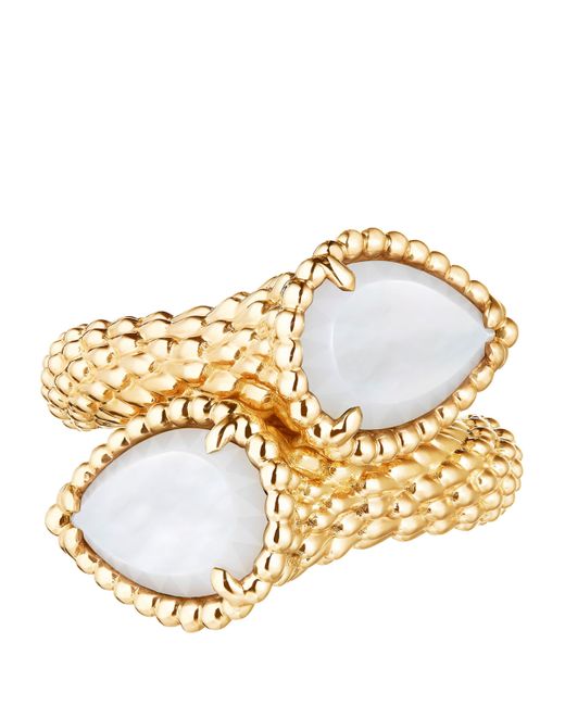 Boucheron Metallic And Mother-Of-Pearl Serpent Bohème Two-Stone Ring