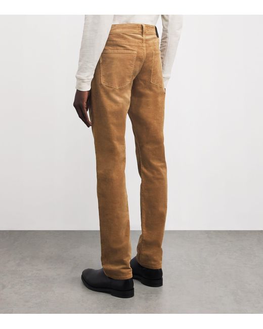 PAIGE Brown Corduroy Federal Slim-Straight Jeans for men
