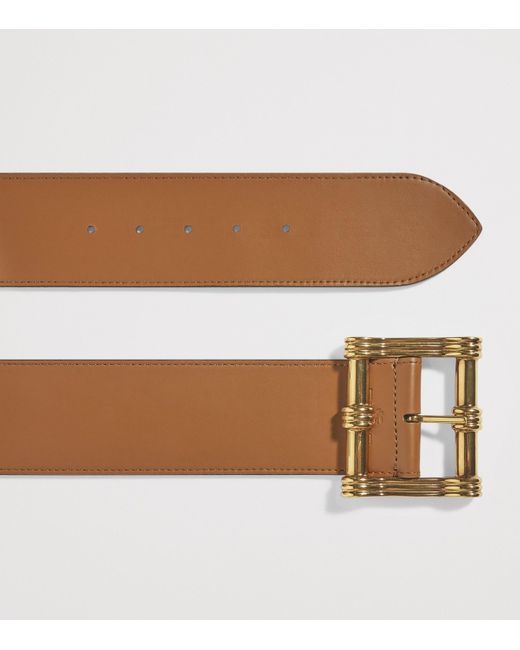 Etro Brown Leather Wide Belt
