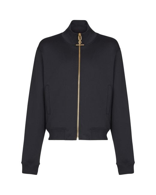 Balmain Blue T-Bar Track Jacket for men