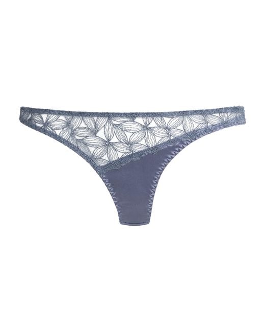 Coco De Mer Blue Lace Esme Open Briefs