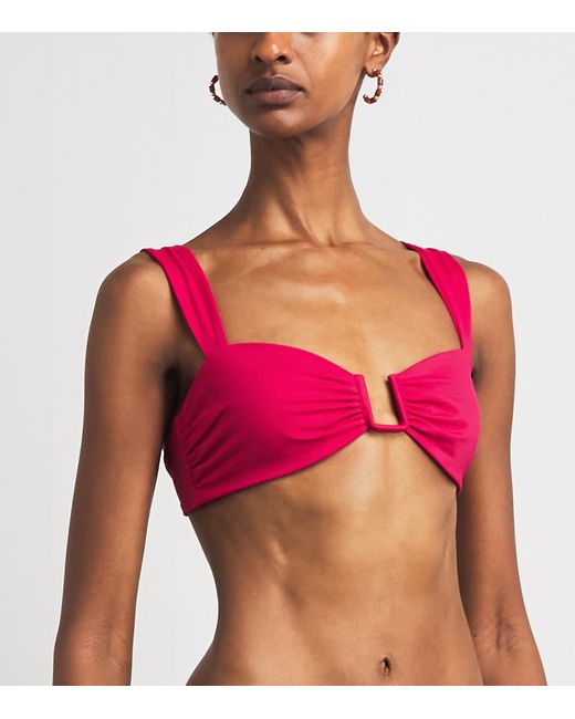 Away That Day Pink Cannes Bikini Top