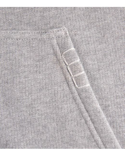 J.W. Anderson Gray Cotton Zip-Up Hoodie for men