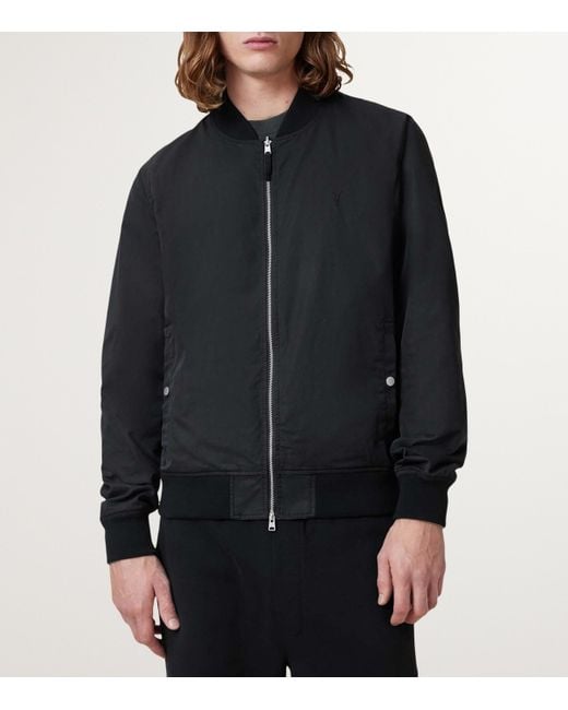 AllSaints Black Reversible Bassett Bomber Jacket for men