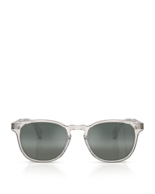 Oliver Peoples Gray Finley Esq. Round Sunglasses