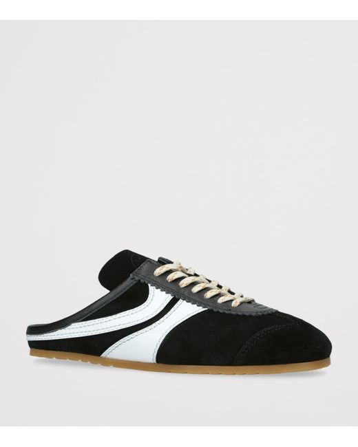 Dries Van Noten Black Suede Dustin Mules