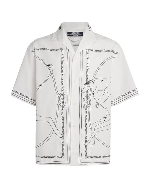 Jacquemus White Shirt With Print for men