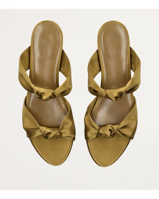 Le Monde Beryl Metallic Knotted Flat Sandals