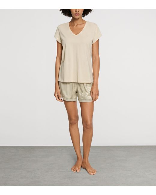 Hanro Natural Organic Cotton V-Neck T-Shirt