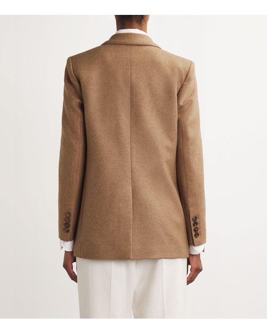 Blazé Milano Brown Virgin Wool-Cashmere Everyday Blazer