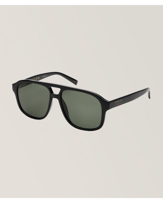Gucci Black Pilot Sunglasses