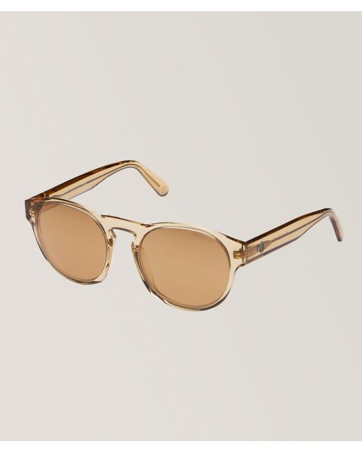 Moncler Marcolin Round Polarized Sunglasses in Natural for Men | Lyst Canada