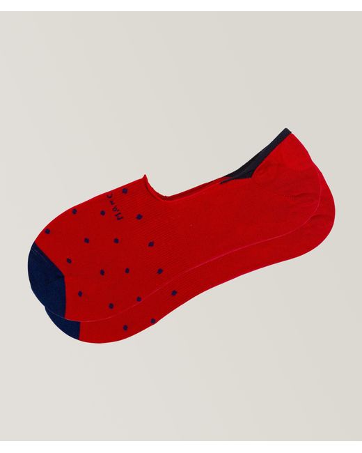 Marcoliani Red Invisible Touch Socks for men