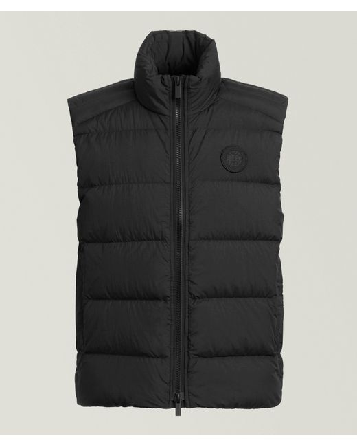 Canada Goose Black Crofton Enduraluxe Vest for men