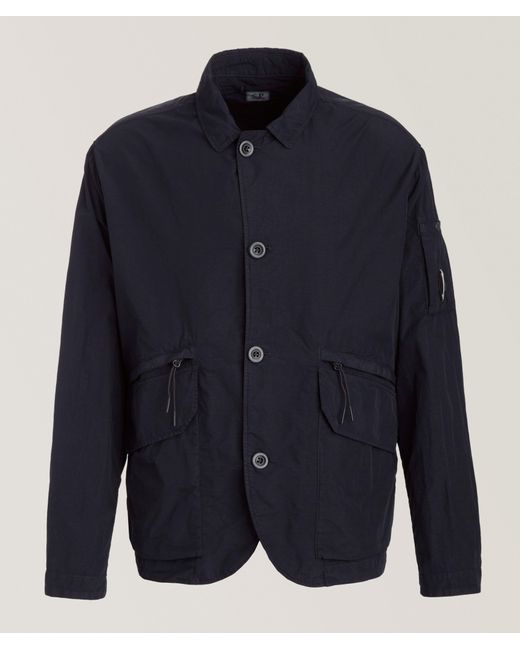 C P Company Blue Field Jacket for men