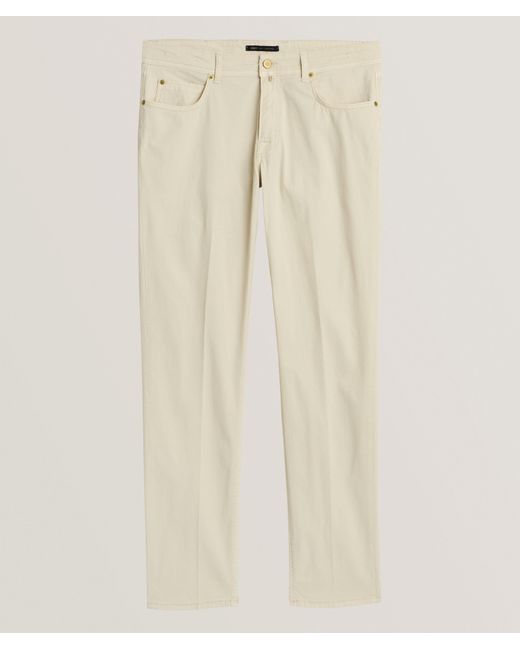 BRIGLIA Natural Steve Stretch-Cotton Five Pocket Pants for men