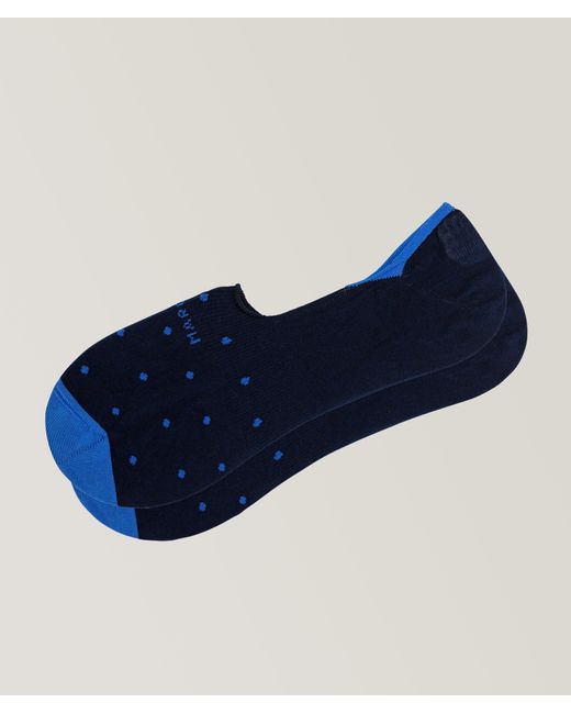 Marcoliani Blue Invisible Touch Socks for men