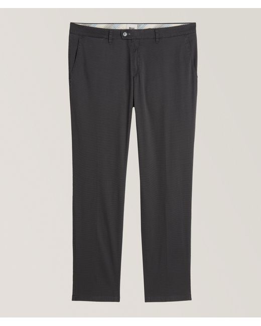 Brax Gray Ultralight Felix Micro Neat Chino Pants for men