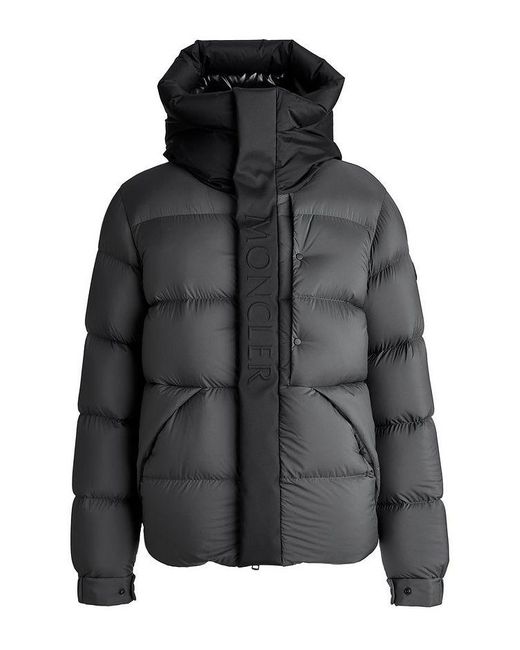 Moncler Madeira Short Down Puffer Jacket in Mid Grey (Grey) for Men ...