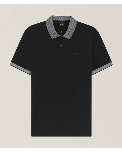 Boss Black Paddy Stretch-Cotton Piquã Polo for men