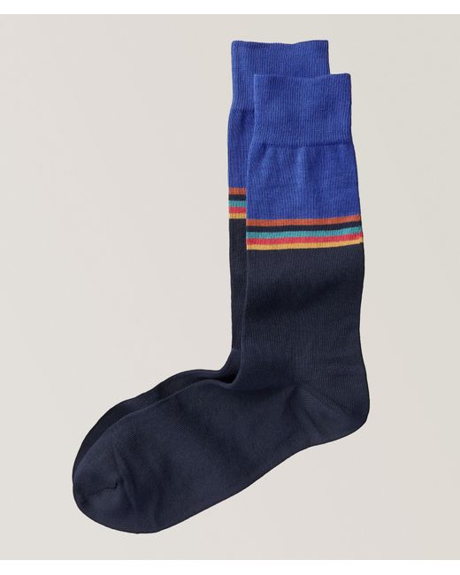 Paul Smith Blue Jared Artist Striped Socks